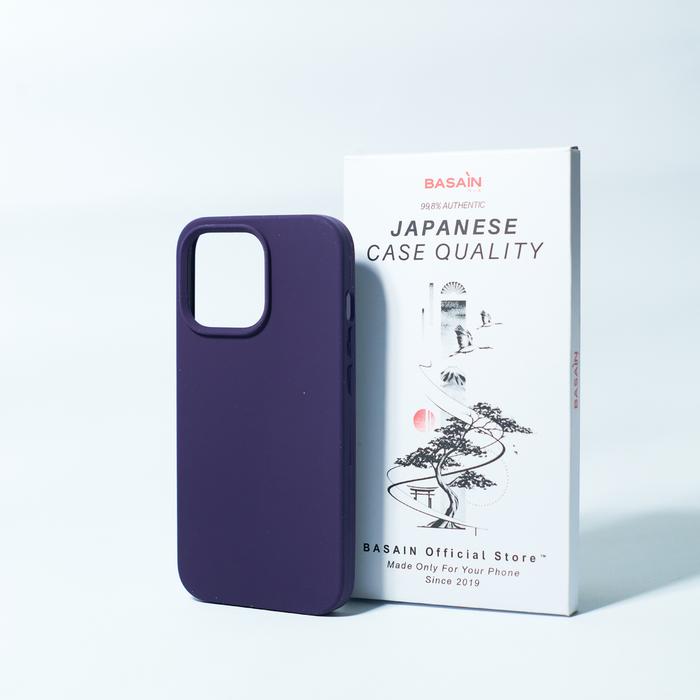 Gambar BASAIN Casing iPhone 14/Pro/Max/Plus Case Soft Premium Silicone - Deep Purple, 14 dari BASAIN Store undefined Tokopedia