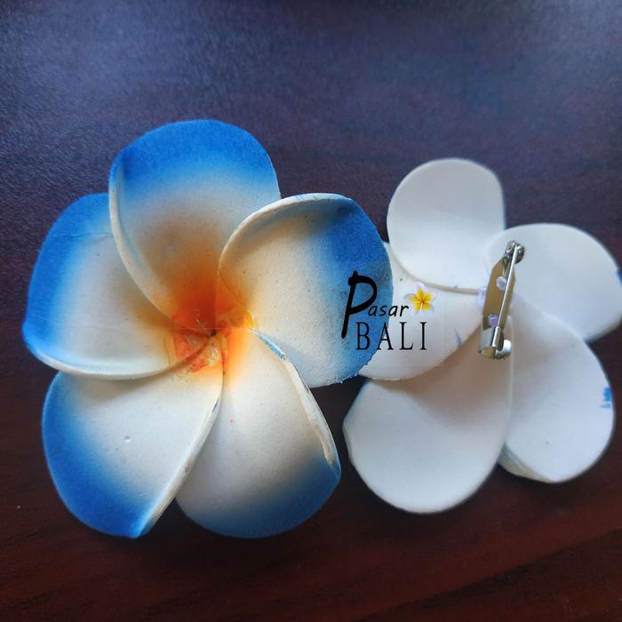 Gambar Bros Bunga Jepun (Kamboja ) Diameter 7cm - Biru dari PasarBali undefined Tokopedia