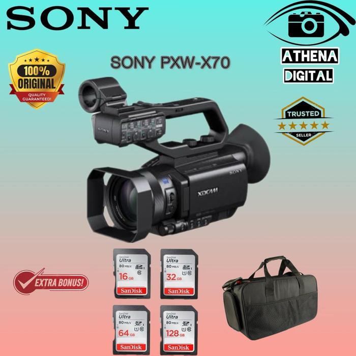 SONY PXW X70 PROFESIONAL CAMCORDER SONY PXW X70 FULLSET BOX, CAMCORDER  ONLY di Athena Digital Tokopedia