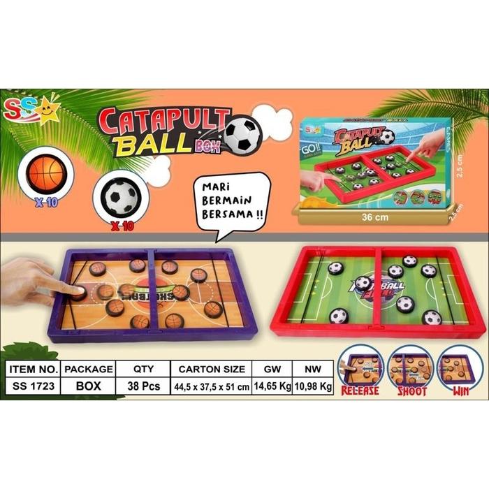 Gambar Mainan Anak Board Game Sling Puck Papan Bola - Battle Catapult Ball - TANPA BUBBLE dari Toys World Official Store undefined Tokopedia