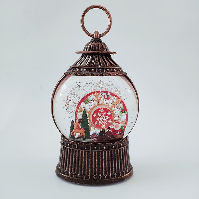 Gambar Snow Globe Bulat Kotak Musik Ferris Wheel Music Box Santa Gift Box - LA761 SANTA RED dari MadisonShop undefined Tokopedia