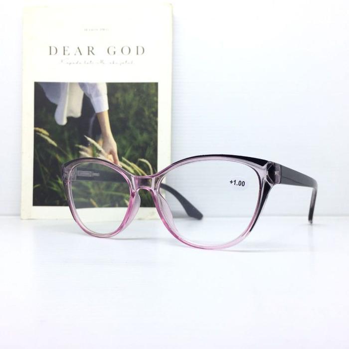 Gambar 3197 Kacamata Baca Cat Eye +0.50 sd +4.00 Kacamata Cewek Fashion - Merah Muda, +0.50 dari YOUR PASSION INDONESIA undefined Tokopedia