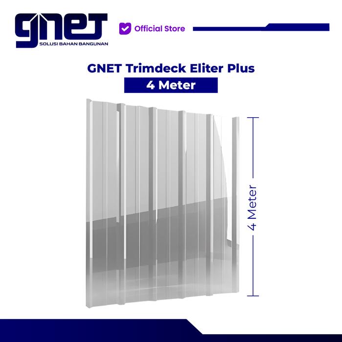 Gambar GNET TRIMDECK ELITE PLUS | Atap Transparan Trimdek Polycarbonate - 4 meter dari GNET Official Store undefined Tokopedia