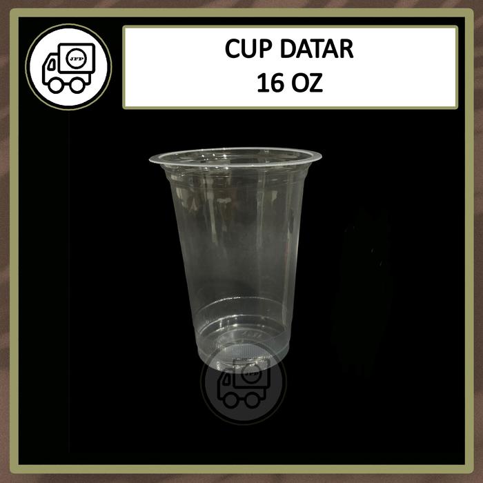 Gambar Cup Gelas Plastik Pop Ice Datar 10 oz 12 oz 14 oz 16 oz isi 50 pcs - 16 oz dari Jakarta Food Packaging undefined Tokopedia