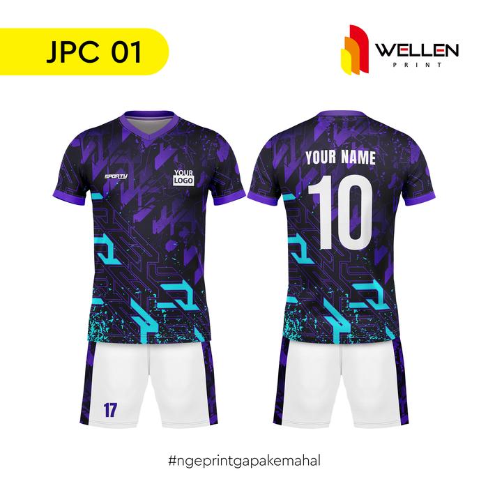 Gambar WELLEN PRINT – Cetak Custom Jersey Bola / Print Setelan Baju Kaos Olahraga - JPC 01, S dari WELLEN PRINT OFFICIAL undefined Tokopedia