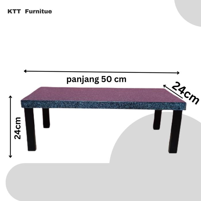 Gambar Meja Belajar Anak Pria Wanita Meja Lipat Multifungsi Bahan Kayu Solid - p50xL30xT24(cm), Hitam Polos dari KTT Furniture undefined Tokopedia