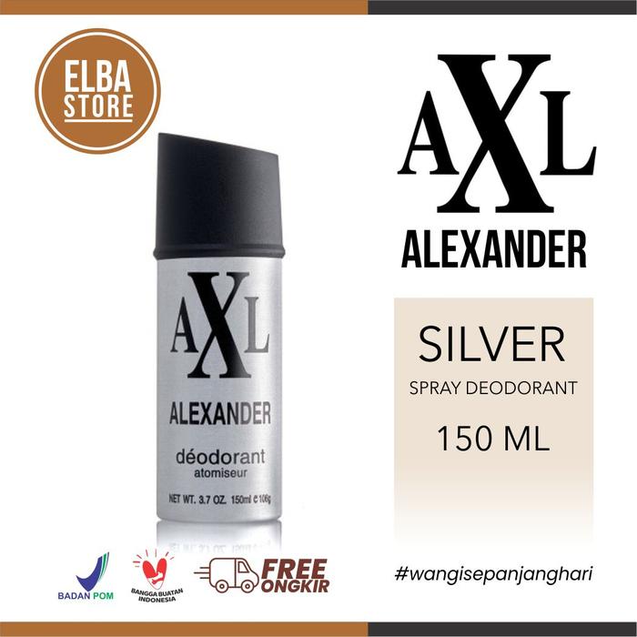 Gambar AXL Alexander Body Spray 150ml - Silver dari Elba Store undefined Tokopedia