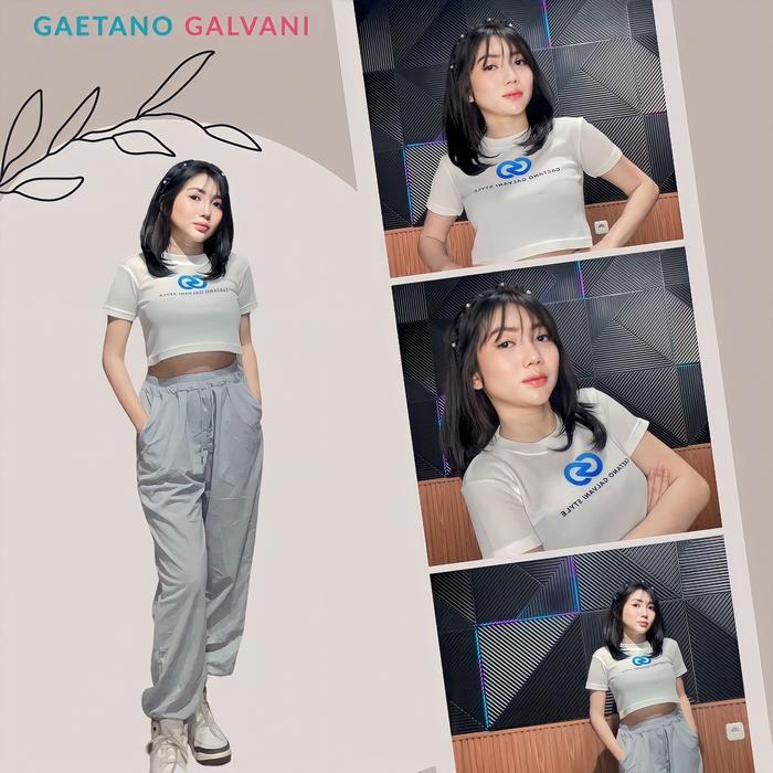Gambar Kaos Crop Top Tee Gaetano Galvani Waffle Modis Premium - Semua Warna - Putih dari Gaetano Galvani undefined Tokopedia