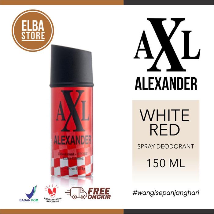 Gambar AXL Alexander Body Spray 150ml - Merah Putih dari Elba Store undefined Tokopedia
