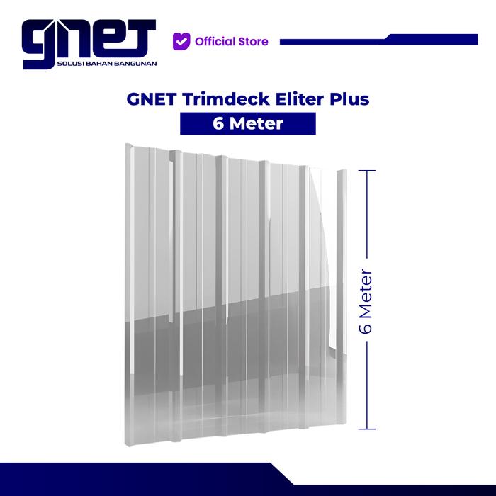 Gambar GNET TRIMDECK ELITE PLUS | Atap Transparan Trimdek Polycarbonate - 6 meter dari GNET Official Store undefined Tokopedia