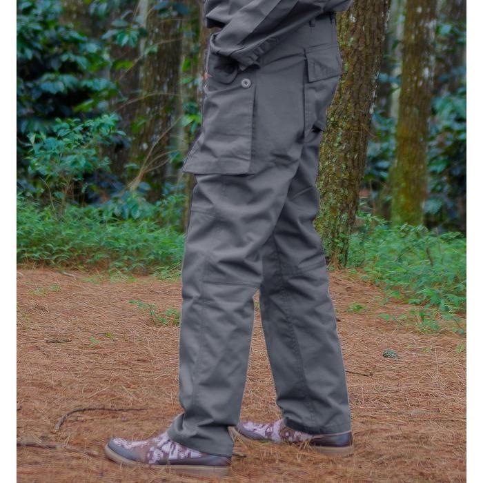 Gambar celana cargo polos pria outdoor bawahan pria - Abu-abu, M=29-30 dari G_TEORY undefined Tokopedia