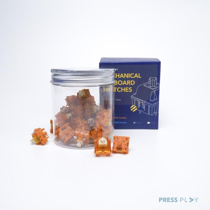 Gambar Press Play Jupiter Tactile 60g 5pin Switch Mechanical Keyboard - Box Switch dari TokoTeknoPro undefined Tokopedia