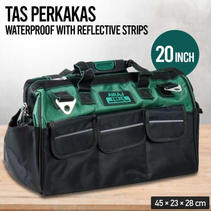 Gambar PROMO TAS PERKAKAS TOOL KIT BAG STORAGE BOX SET PERALATAN TUKANG - 20inch dari DWI ELEKTRONIK STORE undefined Tokopedia