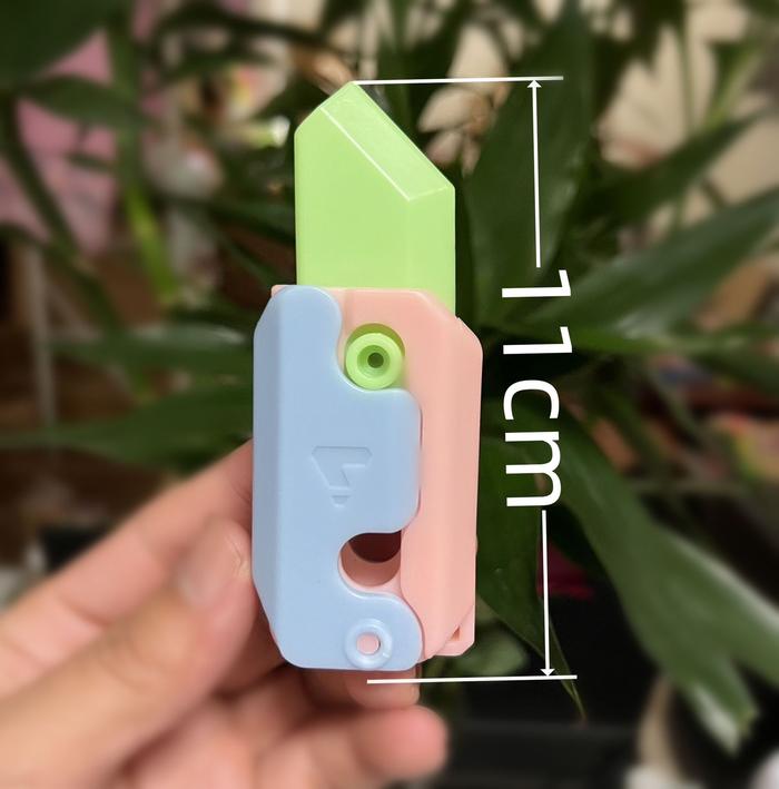 Gambar Gravity Carrot Knife 3d Printing Fidget Toys EDC Plastik Cute Carrot - GLOWING DARK dari Nanindo undefined Tokopedia