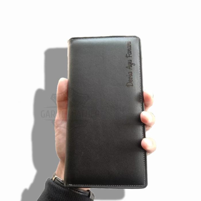 Gambar Dompet Panjang Pria / Wanita 100% ORIGINAL Kulit Asli Garut - Hitam Ukir dari Garut Leather Store undefined Tokopedia