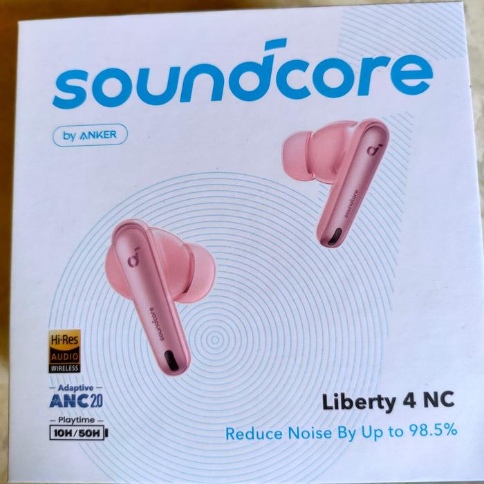Gambar Anker Soundcore Liberty 4 NC TWS with Adaptive ANC -A3947 - Merah Muda dari senda mall undefined Tokopedia