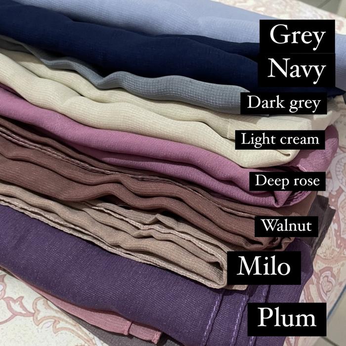 Gambar Polycotton Sattka Hijab / Kerudung / Segiempat - Navy dari Sattka Basic undefined Tokopedia