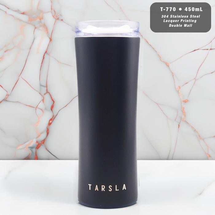 Gambar Mug Coffee Stainless One Push Button 450ML Gelas Tumbler Vacuum Flask - Hitam dari Ollahomeliving undefined Tokopedia