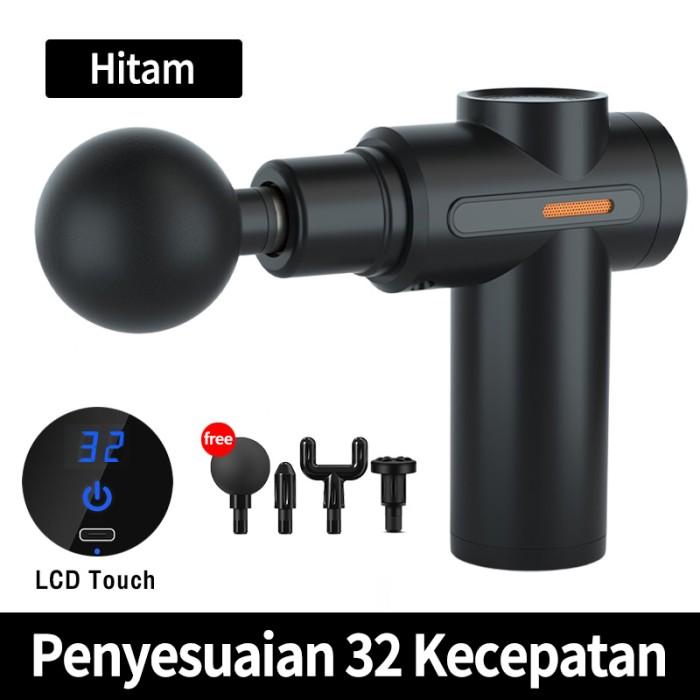 Gambar Massage gun alat pijat elektrik deep tissue muscle massager gun - Hitam dari BENBO Kab. Tangerang Tokopedia