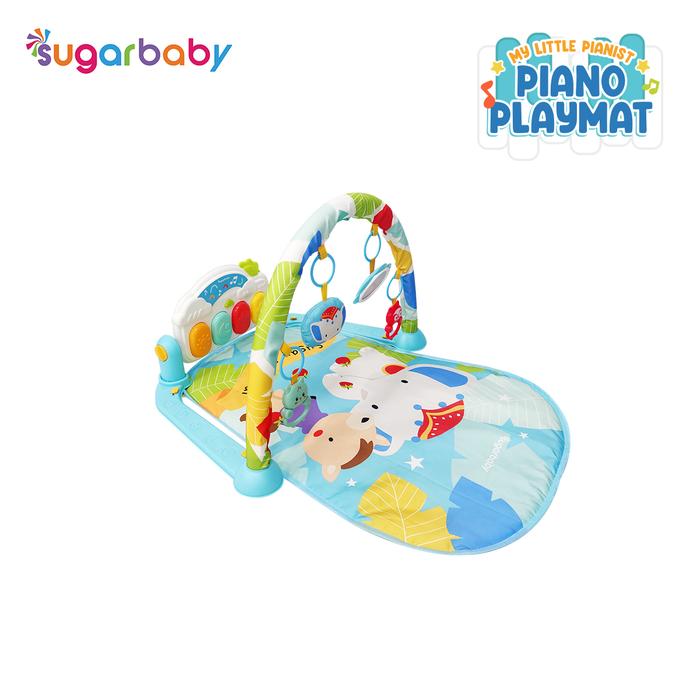 Gambar My Piano Playmat Baby Gym Musik Mainan Rattle Lampu/Mainan gym bayi - Sugarfest-Blue dari Sugarbaby.co.id undefined Tokopedia