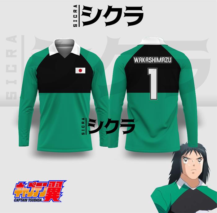 Gambar Jersey Anime Kiper Tsubasa All Japan Youth National Team Wakashimazu - ATASAN, XS dari Sicrastore undefined Tokopedia