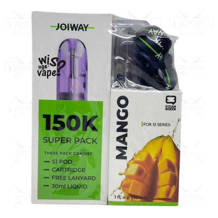 Gambar Joiway S1 500mAh Pod Kit Authentic -  Paket Siap Kebul - S1 + Mango 30ml, Pink dari JKP Vape Store undefined Tokopedia
