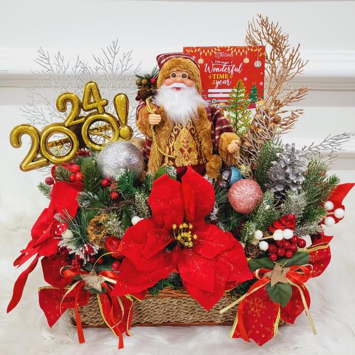 Gambar Dekorasi Aksesoris Natal SJ Store Hiasan Christmas Pohon Meja 002 - B dari SJ'STORE undefined Tokopedia