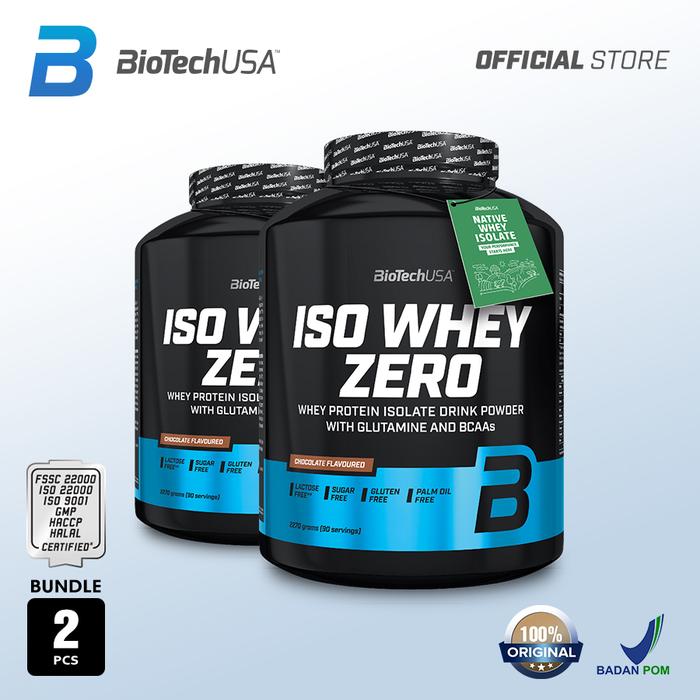 Gambar Bundle - ISOWHEY ZERO LACTOSE 2270+2270Gram - Coklat dari BioTechUSA Store Kota Administrasi Jakarta Timur Tokopedia