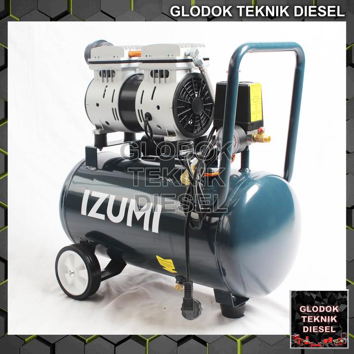 Gambar IZUMI KOMPRESOR ANGIN OILLESS AIR COMPRESSOR 3/4 HP 24 LITER ORIGINAL - IZUMI, Kompresor Saja dari Glodok Diesel undefined Tokopedia