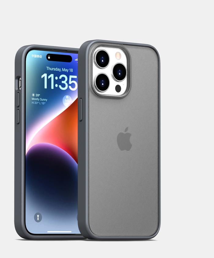 Gambar SNAPGARD Premium Acrylic Matte Case for iPhone 15 Pro Max Case For iPhone 15 Pro Case For iPhone 15 Plus - TITANIUM, IPHONE 15 PLUS dari Allforgadget undefined Tokopedia