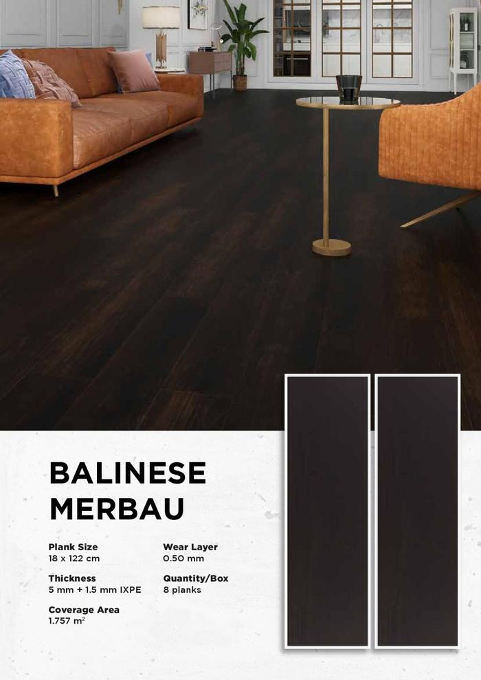 Jual SPC Marvel Heritage Tebal 6.5mm Motif Kayu / Wood - Java Teak ...