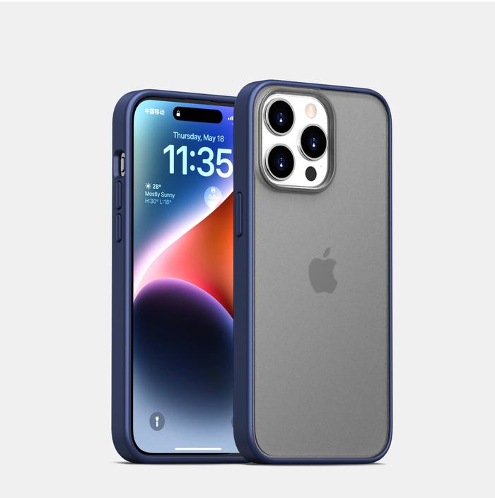 Gambar SNAPGARD Premium Acrylic Matte Case for iPhone 15 Pro Max Case For iPhone 15 Pro Case For iPhone 15 Plus - BLUE, IPHONE 15 PRO dari Allforgadget undefined Tokopedia
