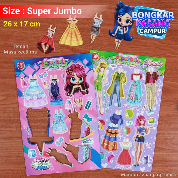 Gambar BONGKAR PASANG SUPER JUMBO - MAINAN ANAK PEREMPUAN BP BONEKA KERTAS DG dari Grosir Murah Mainan Official undefined Tokopedia