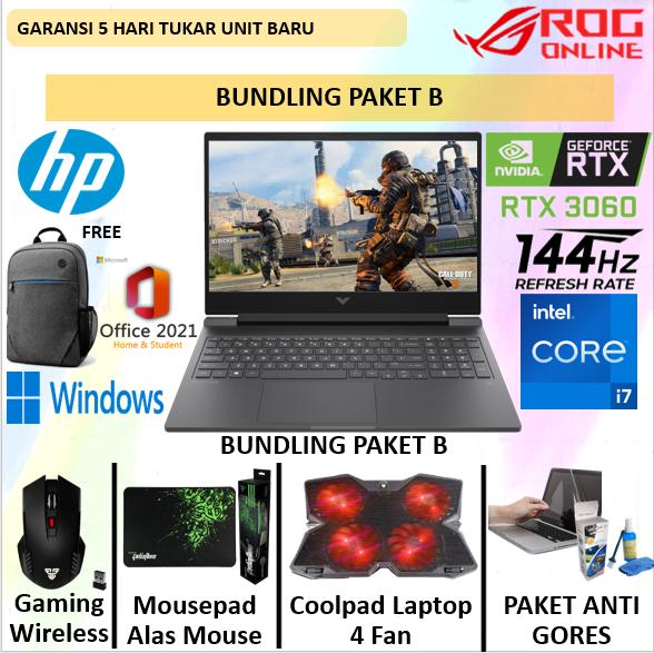 Gambar Victus Gaming Laptop RTX 3060 6GB I7 12700H 32GB 1TB SSD 16 IPS 144Hz - PAKET B, SLV 32GB 1TBSSD dari ROGZ Online undefined Tokopedia