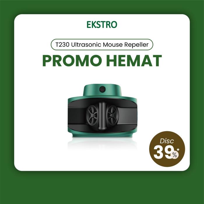 Gambar EKSTRO - T230 Pengusir Tikus Ultrasonic - Pengusir Tikus Gelombang Suara Tanpa Racun - Kabel 1.2m dari Tissor Official undefined Tokopedia