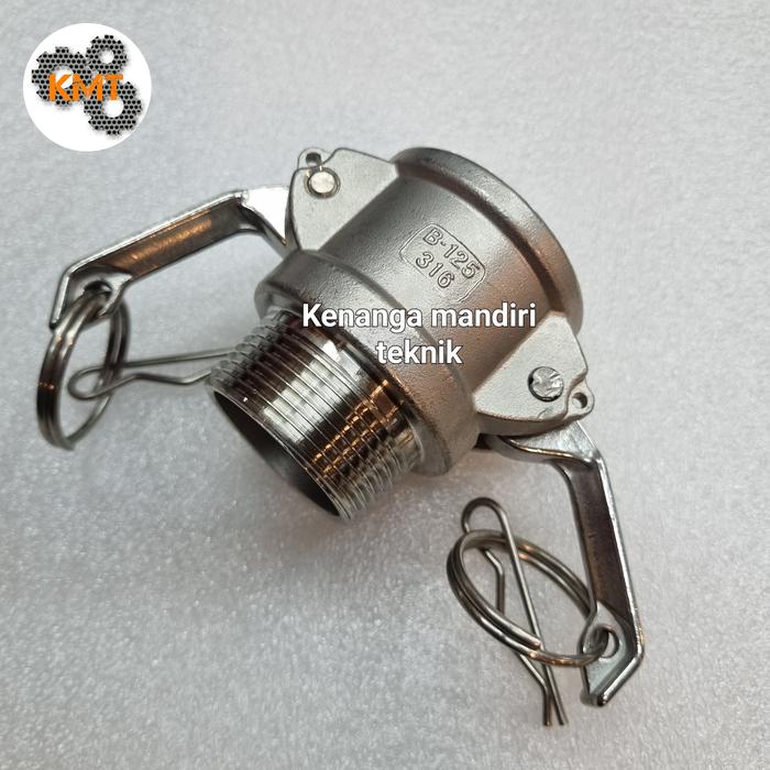 Jual Camlock stainless 316 Type B 125 // Camlock 1 1/4 inch type B ss ...