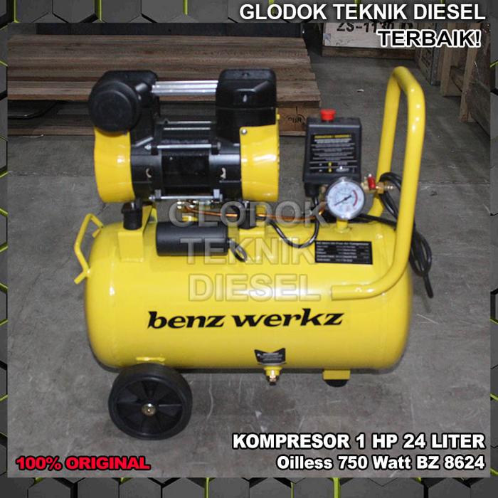 Gambar IZUMI KOMPRESOR ANGIN OILLESS AIR COMPRESSOR 1 HP 24 LITER ORIGINAL - BENZ, Kompresor Saja dari Glodok Diesel undefined Tokopedia