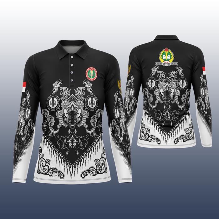 Gambar Baju PGRI Kaos Polo Batik PGRI Hari Guru PNS Fullprint - WANGKI CEWE, S dari NazmiAzkiaRatifa undefined Tokopedia