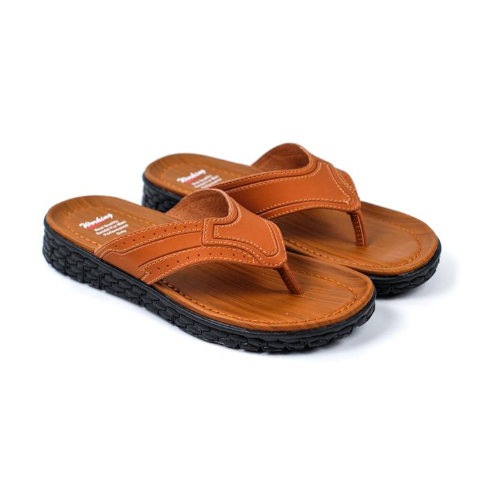 Gambar Sandal Laki laki Dewasa pria cowok Sendal Japit Kasual Pria R 22 - Tan, 43 dari Lapak Sandal Baru undefined Tokopedia