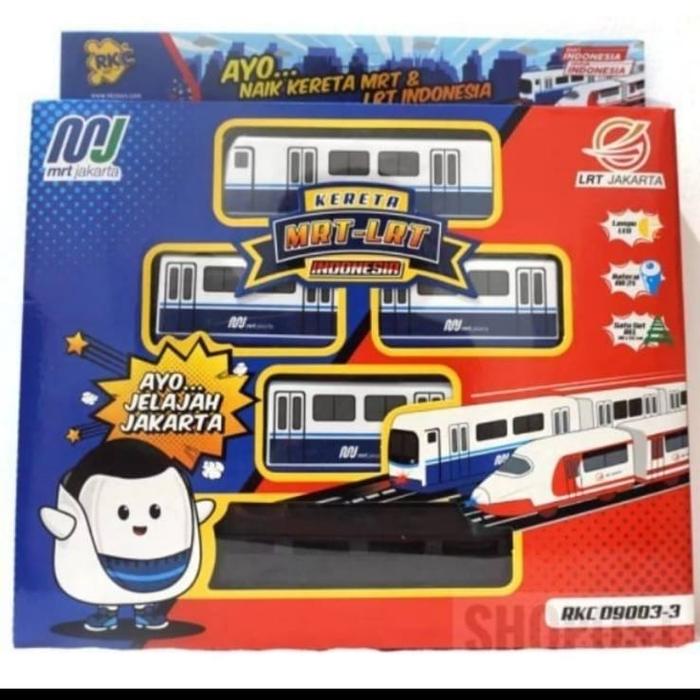 Gambar mainan kereta api cepat kereta MRT LRT Indonesia Jakarta train RKC - Merah dari Victory Sagala undefined 5 Tokopedia