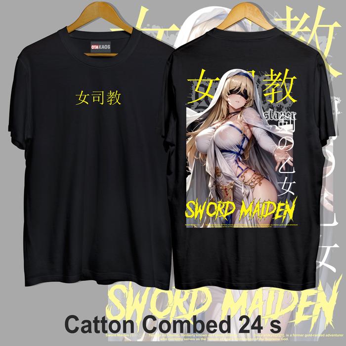 Gambar Kaos Sword Maiden/Kaos Goblin Slayers - Hitam, M dari Otakaos. undefined Tokopedia
