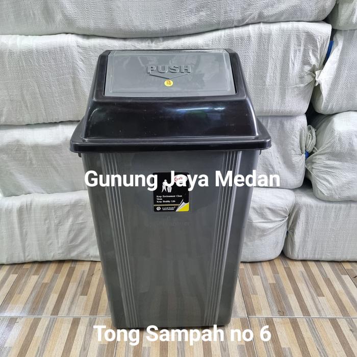 Gambar Tong Sampah Tutup Indoor Outdoor Higenis - Tong Sampah 6 dari GJ.Medan undefined Tokopedia