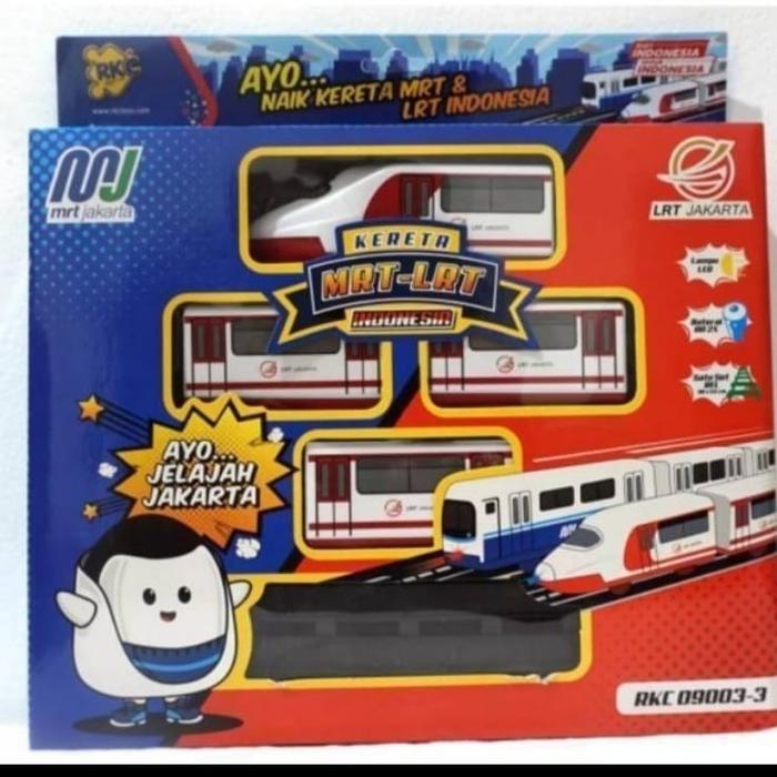 Gambar mainan kereta api cepat kereta MRT LRT Indonesia Jakarta train RKC - Merah dari Victory Sagala undefined Tokopedia