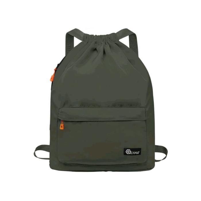 Gambar Tas Ransel Pria Tas Serut Bag Sporty - Army dari Kirby Fashion undefined Tokopedia