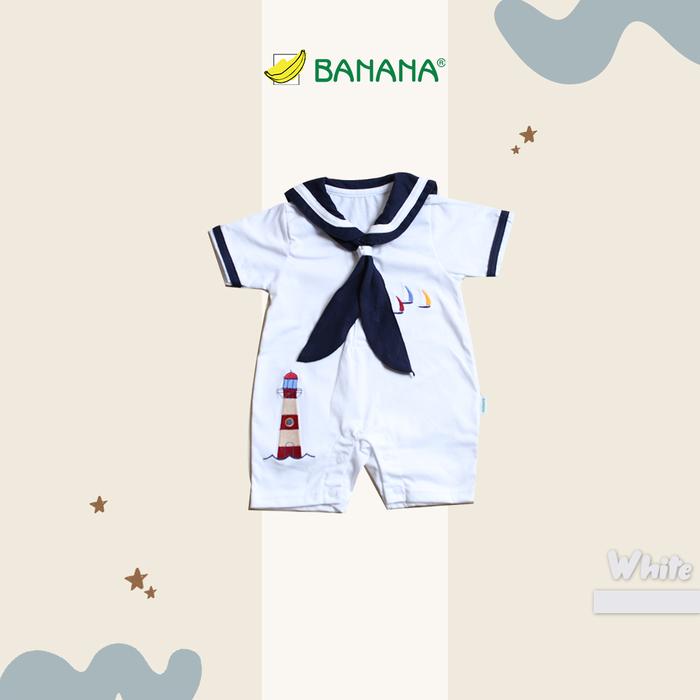 Gambar BANANA Jumper Bayi Laki - Laki Sailor Bordir Perahu - Putih, S dari BANANA Official Store Kota Administrasi Jakarta Timur Tokopedia