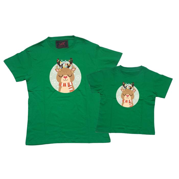 Gambar KAOS LCC NATAL EDISI RUSA BULAT / KAOS CHRISTMAS COUPLE - FUJI, KIDS S dari Kaoslcc.jkt undefined Tokopedia