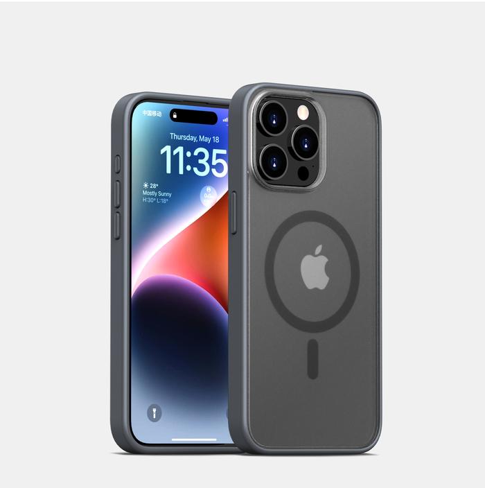 Gambar SNAPGARD Premium Acrylic Matte Case for iPhone 15 Pro Max Case For iPhone 15 Pro Case For iPhone 15 Plus - TITANIUM MAGSAF, IP 15 PRO MAX dari Allforgadget undefined Tokopedia