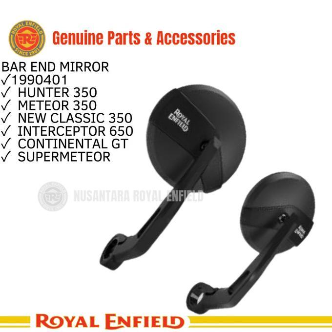 Gambar ORINAL ROYAL ENFIELD BAR END MIRROR METEOR, HUNTER, CLASSIC, GT, INT dari Basel Motor undefined Tokopedia