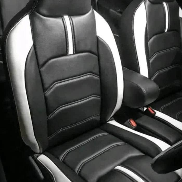 Gambar SARUNG JOK MOBIL BAHAN FREMIUM MYO AGYA AYLA BRIO - Putih dari Dl JOK MOBIL undefined Tokopedia