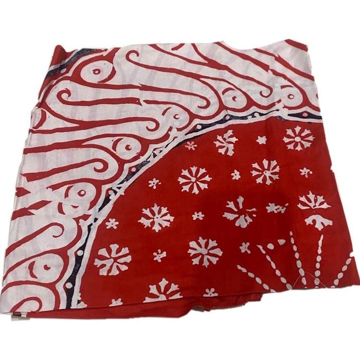 Gambar Taplak Meja Tamu batik pekalongan segiempat jumbo 115x115 halus dingin - Merah, random dari -Imin- undefined Tokopedia